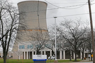 FirstEnergy Corp.'s Davis-Besse Nuclear Power Station in Oak Harbor, Ohio, April 4, 2017.