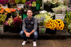 Steven Dyme, owner of Flowers for Dreams, poses for a portrait at his warehouse, July 23, 2021, Chicago.