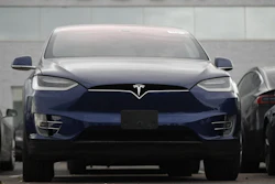 A 2019 Model X at a Tesla dealership in Littleton, Colo., Oct. 20, 2019.