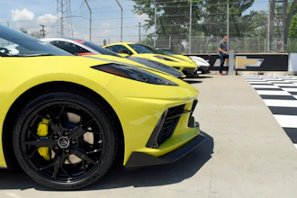 Director of marketing for Chevrolet cars and crossovers Tony Johnson during a press conference for the 2022 Corvette Stingray IMSA GTLM Championship Edition, foreground, Detroit, June 9, 2021.