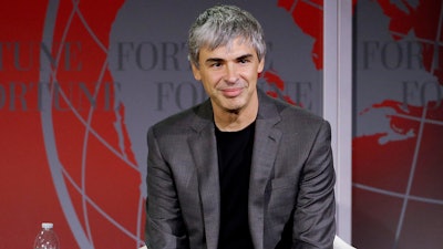 Google co-founder Larry Page speaks at the Fortune Global Forum in San Francisco, Nov. 2, 2015.
