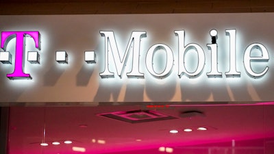 T-Mobile store at a shopping mall in Pittsburgh, Feb. 24, 2021.