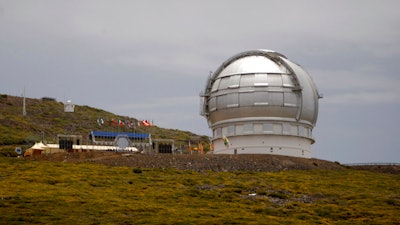 The Gran Telescopio Canarias at the Observatorio del Roque de los Muchachos, La Palma, Spain, July 24, 2009.