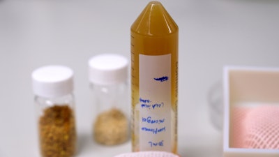 This pollen-derived ink developed by NTU Singapore is able to hold its shape when deposited onto a surface, making it a viable alternative to current inks used for 3D printing in the biomedical field.
