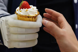 An MIT-developed inflatable robotic hand gives amputees real-time tactile control.