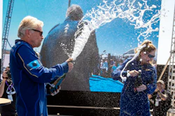 A majority of people think that space endeavors are good for humanity in the long term but for now will mostly benefit the incredibly rich, like Richard Branson, seen here celebrating after his successful flight.