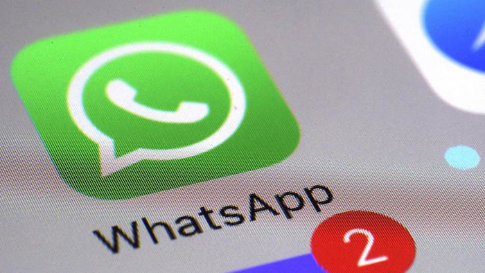 WhatsApp app on a smartphone, in New York, March 10, 2017.