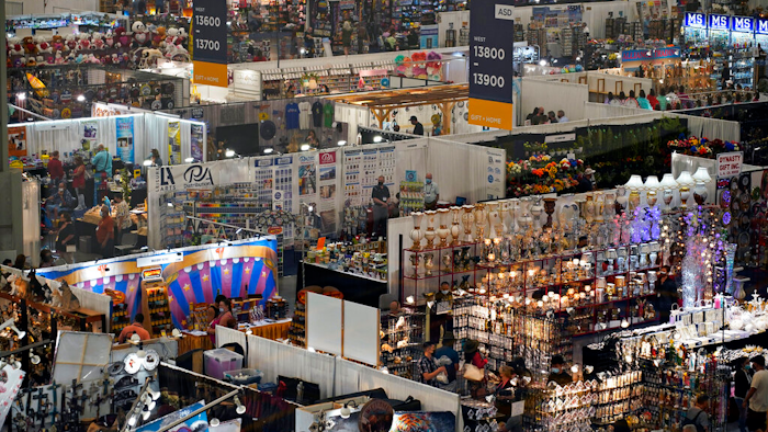 Convention floor at the ASD Market Week convention, Aug. 25, 2021, Las Vegas.