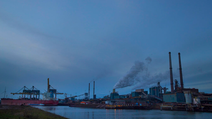 Tata Steel factory, IJmuiden, Netherlands, Dec. 4, 2018.