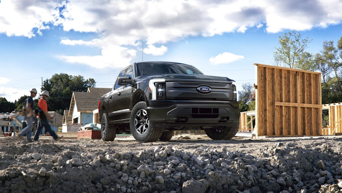 This photo provided by Ford Motor Co., shows the upcoming 2022 Ford F-150 Lightning, that is part of a new generation of emerging electric vehicles.