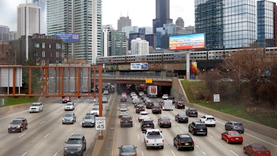 Interstate 90 in Chicago, March 31, 2021.