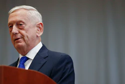 U.S. Secretary of Defense James Mattis speaks during a change of command ceremony at the U.S. Southern Command headquarters, Doral, Fla., Nov. 26, 2018.