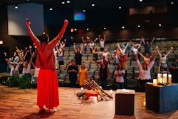 Robin Bruce at the first in-person Ozark Social event, Springdale, Ark., June 20, 2021.