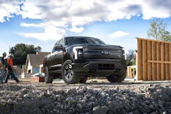 This photo provided by Ford Motor Co., shows the upcoming 2022 Ford F-150 Lightning, that is part of a new generation of emerging electric vehicles.