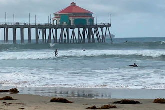 Huntington Beach pier, California, Oct. 11, 2021.