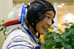 Yusaku Maezawa attends a training session at the Gagarin Cosmonauts' Training Center outside Moscow, Oct. 14, 2021.