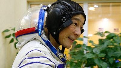 Yusaku Maezawa attends a training session at the Gagarin Cosmonauts' Training Center outside Moscow, Oct. 14, 2021.