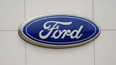 Ford sign at Country Ford in Graham, N.C., July 27, 2021.