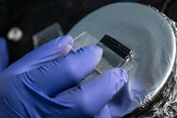 Rice University graduate student M.A.S.R. Saadi coats a compound of sulfur and selenium onto steel to test its ability to protect the surface from biotic and abiotic contaminants.