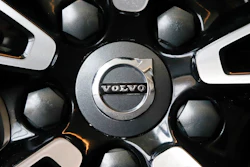 This is the Volvo logo on a wheel on a 2019 S90 T6 AWD Inscription automobile on display at the 2019 Pittsburgh International Auto Show in Pittsburgh Thursday, Feb. 14, 2019. Volvo is recalling nearly 260,000 older cars in the U.S. because the front driver’s air bag can explode and send shrapnel into the cabin. The recall is in addition to one from November of 2020, which was done after an unidentified U.S. driver was killed.