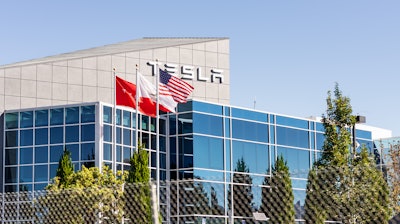 Tesla offices and assembly plant, Fremont, Calif., Sept. 2020.