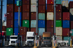 Containers stacked at the Port of Long Beach in Long Beach, Calif., Oct. 1, 2021.
