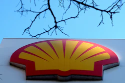 Shell logo at a petrol station in London, Jan. 20, 2016.