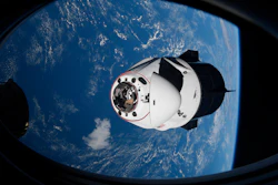 SpaceX Crew Dragon capsule approaching the International Space Station, April 24, 2021.