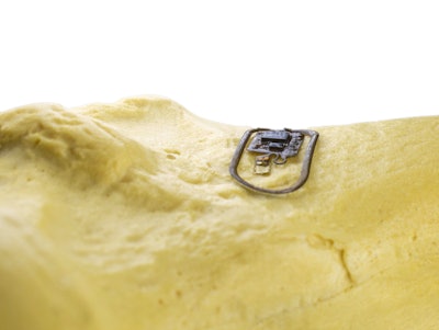Osseosurface electronic device applied to a synthetic bone in the Gutruf Lab at the University of Arizona, Tucson.