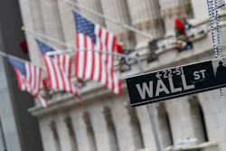 Street sign outside the New York Stock Exchange, Jan. 3, 2020.