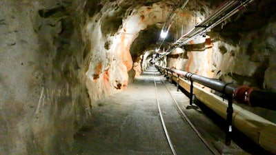 This photo shows a tunnel inside the Red Hill Underground Fuel Storage Facility in Pearl Harbor, Hawaii on Jan. 26, 2018. The state of Hawaii says a laboratory has detected petroleum product in a water sample from an elementary school near Pearl Harbor. The news comes amid heightened concerns that fuel from the massive Navy storage facility may contaminate Oahu's water supply.