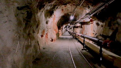 A tunnel inside the Red Hill Underground Fuel Storage Facility is seen in Pearl Harbor, Hawaii on Jan. 26, 2018. U.S. Sen. Brian Schatz said the EPA should step in after the Navy disputed the Hawaii Department of Health's analysis of fuel contamination at a well that provides drinking water to the Joint Base Pearl Harbor-Hickam's water system.