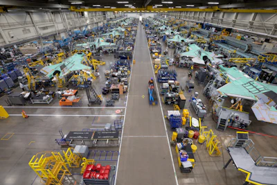Metrology and delamination inspection is currently done by hand here at Lockheed Martin’s production facility in Fort Worth, Texas.