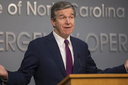 North Carolina Gov. Roy Cooper during a news conference at the state Emergency Operations Center, Raleigh, July 21, 2021.