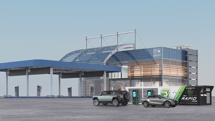 GM and Renewable Innovations are collaborating on an EMPOWER rapid charger that can help fuel stations add fast-charging capabilities without significant investment in infrastructure.