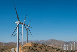 Pine Tree Wind Farm near Tehachapi, California, provides renewable power to Los Angeles.