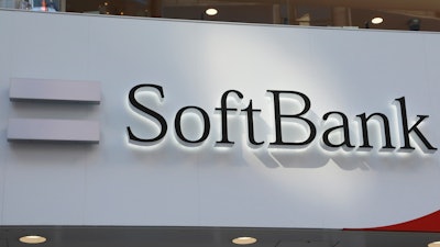SoftBank Corp. logo at a shop in Tokyo, Feb. 7, 2022.