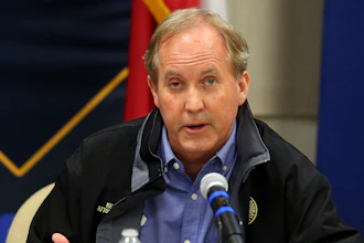 Texas Attorney General Ken Paxton at a press conference in Weslaco, Texas, Jan. 27, 2022.
