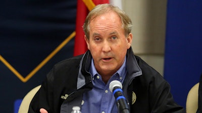 Texas Attorney General Ken Paxton at a press conference in Weslaco, Texas, Jan. 27, 2022.