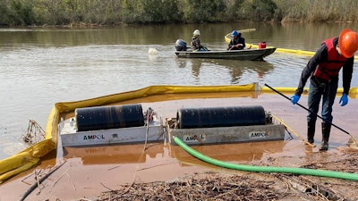 A corroded pipeline that ruptured and spilled 350,000 gallons of diesel fuel into a New Orleans area wetland did not have a fully functioning leak detection system at the time, according to federal records that also show the spill was larger than previously reported.