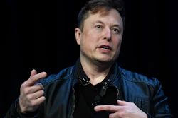 Tesla CEO Elon Musk speaks at the SATELLITE Conference and Exhibition in Washington, March 9, 2020.