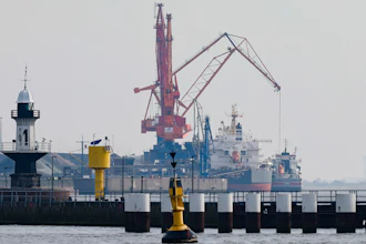 Port of Brunsbuettel, Germany, March 1, 2022.