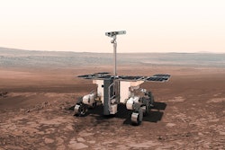 Artist rendering of the ESA ExoMars robot on Mars.