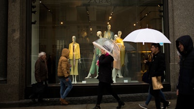 Zara shop at the Gran Via avenue in Madrid, March 14, 2018.