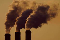 Emissions rise from the smokestacks at the Jeffrey Energy Center coal power plant as the suns sets, near Emmett, Kan., Sept. 18, 2021. The Environmental Protection Agency is proposing a federal plan that would restrict smokestack emissions from power plants and other industrial sources that burden downwind areas with air pollution they can't control.