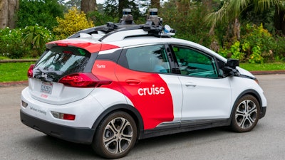 Self-driving Chevrolet Bolt by Cruise Automation, San Francisco.