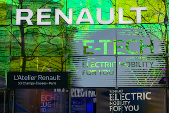 Renault dealership, Paris, March 2021.