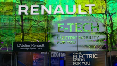 Renault dealership, Paris, March 2021.