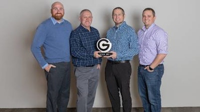 Digi-Key’s Levy Olson, Jerome Bakke, Paul Hejlik and Brandon Tougas were presented with the Distributor of the Year award from GCT during a virtual presentation.