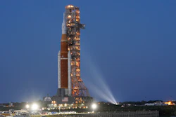 The NASA Artemis rocket with the Orion spacecraft aboard leaves the Vehicle Assembly Building moving slowly on an 11-hour journey to pad 39B at the Kennedy Space Center in Cape Canaveral, Fla., Thursday, March 17, 2022. The flight debut of NASA's new mega moon rocket faces additional delays, following a series of failed fueling tests, officials said Monday, April 18, 2022.